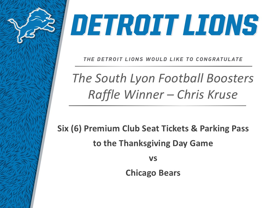 lions gift certificate the south lyon football boosters